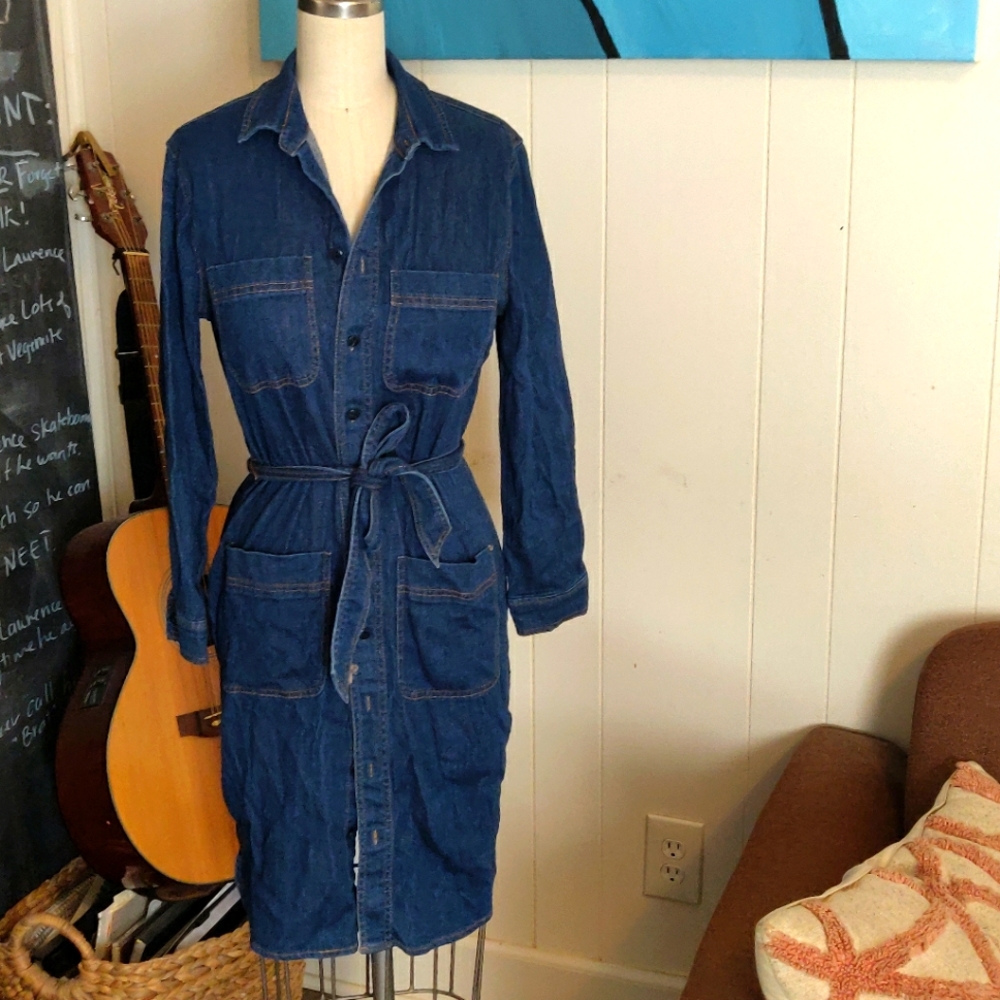 Classic JCrew Stretch Denim Dress